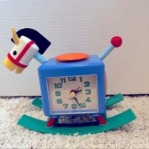 vintage 1990s rocking horse alam clock Xonex